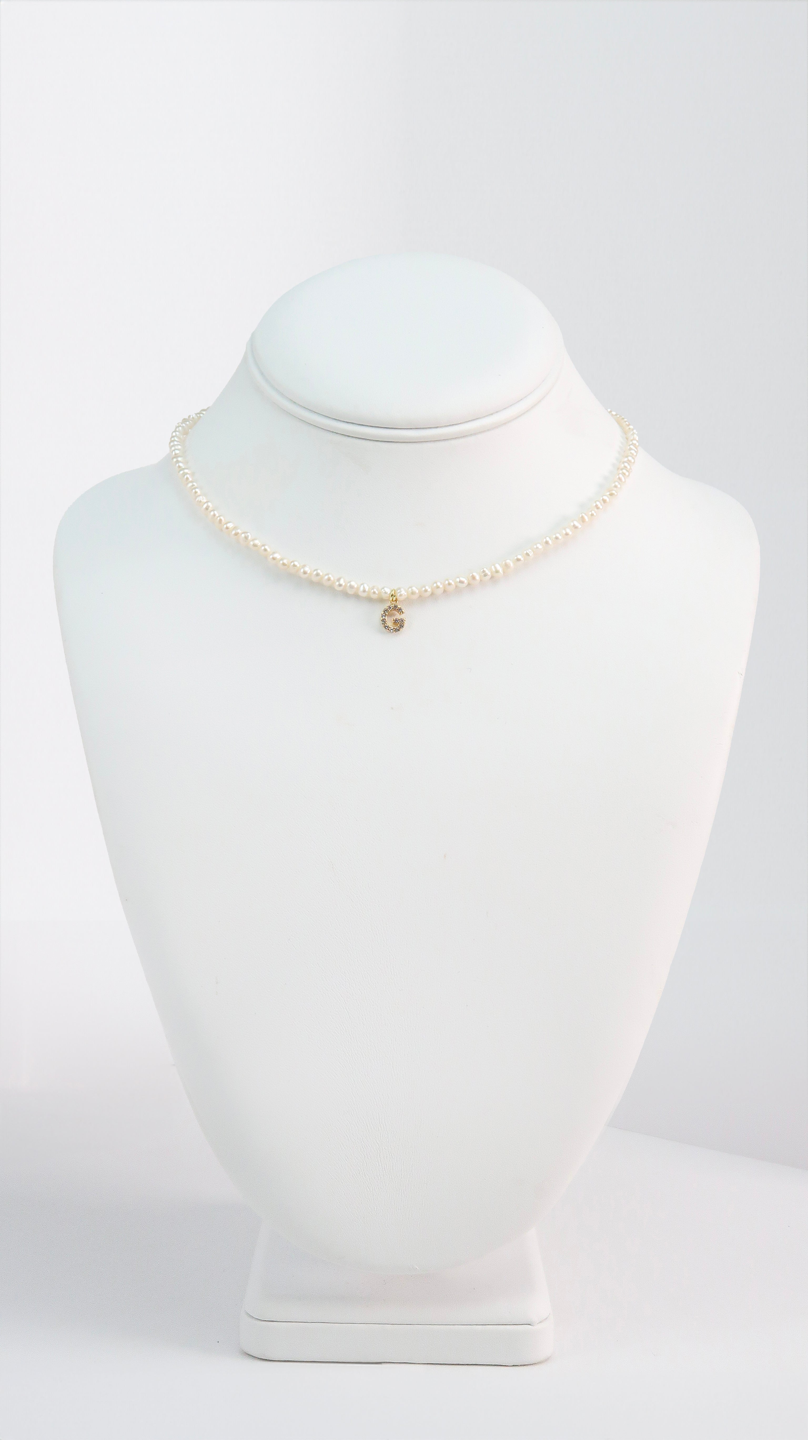 G Necklace with Cubic Letter