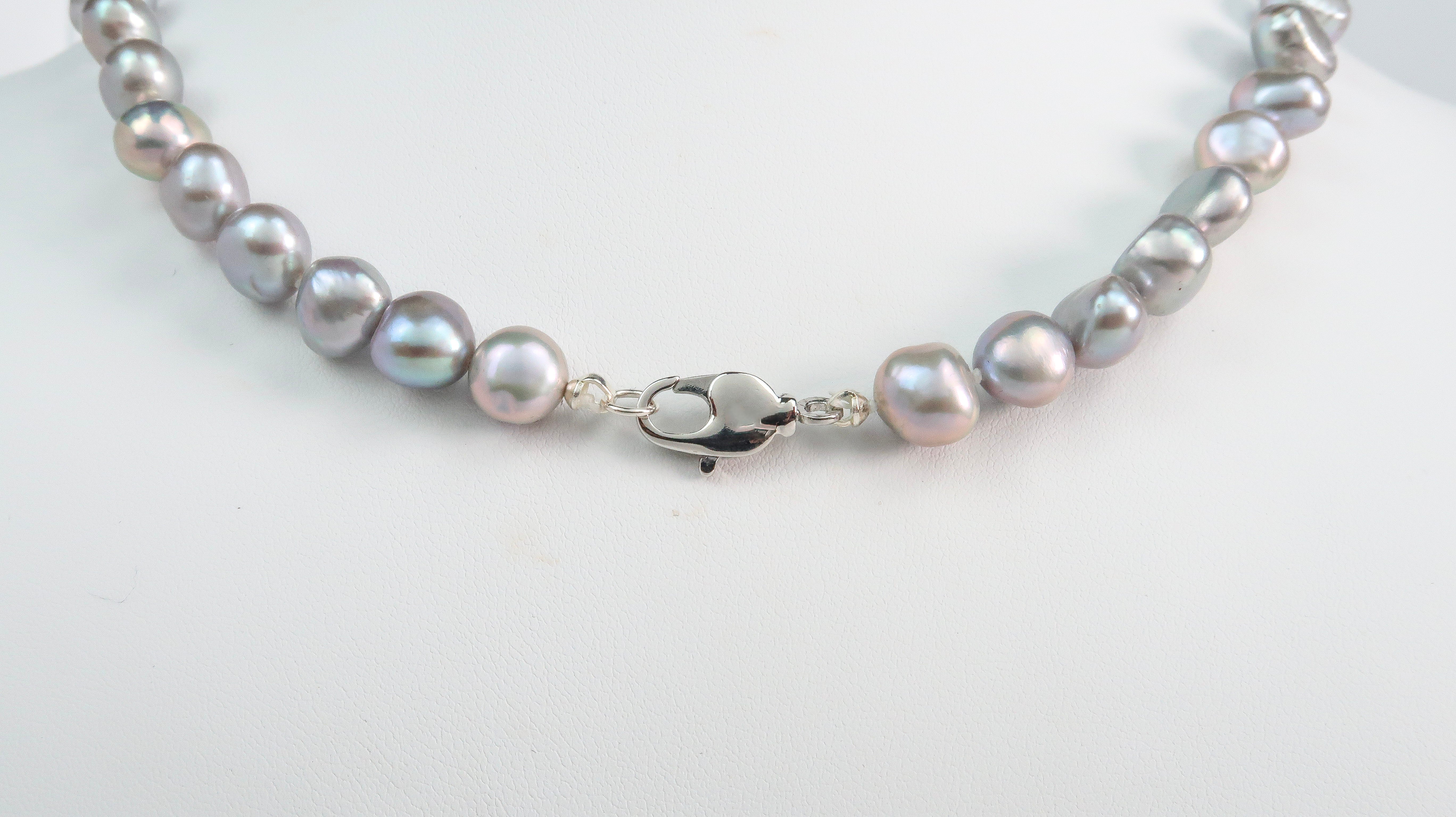 Grey Pearl Necklace
