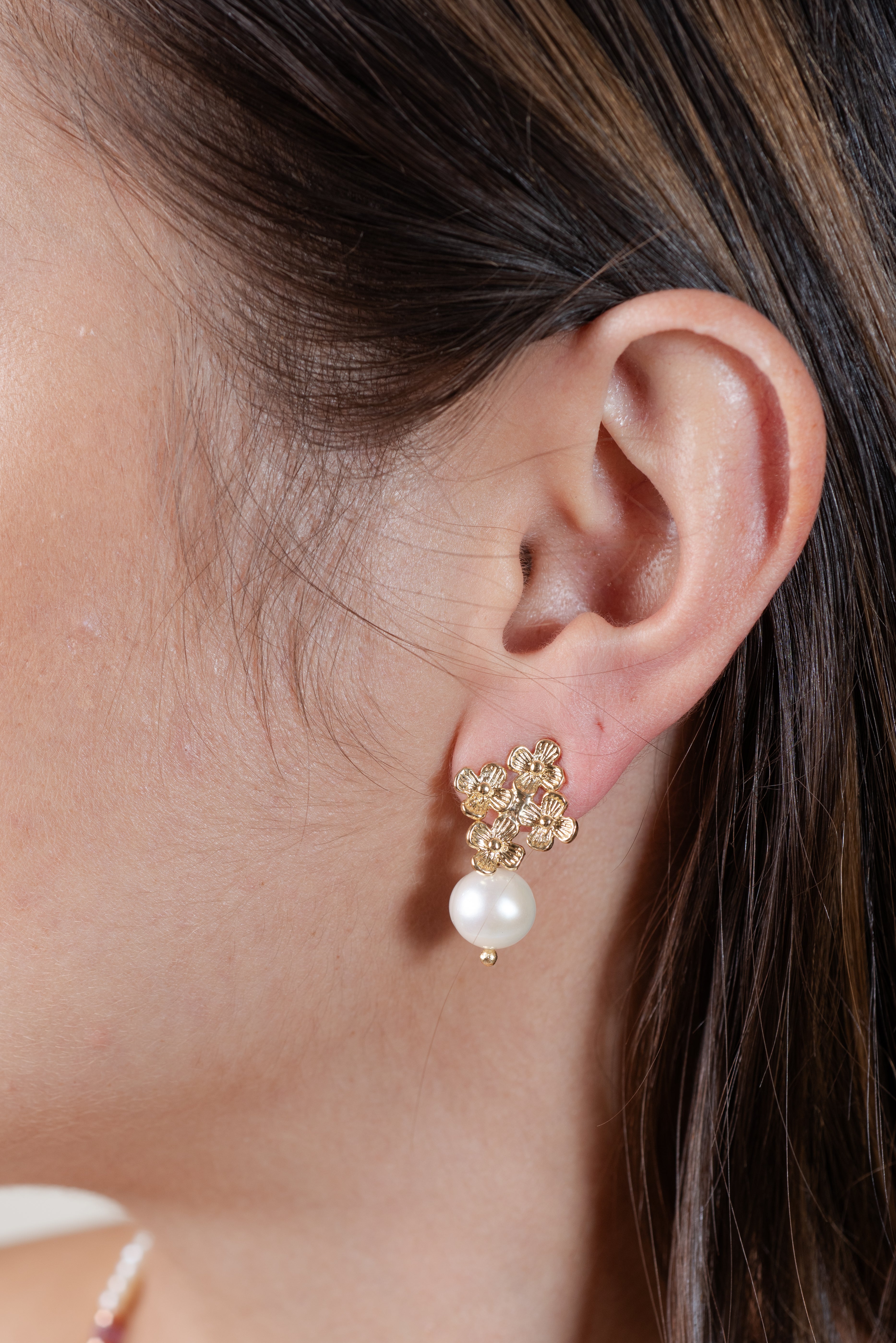 Gold flower cluster small