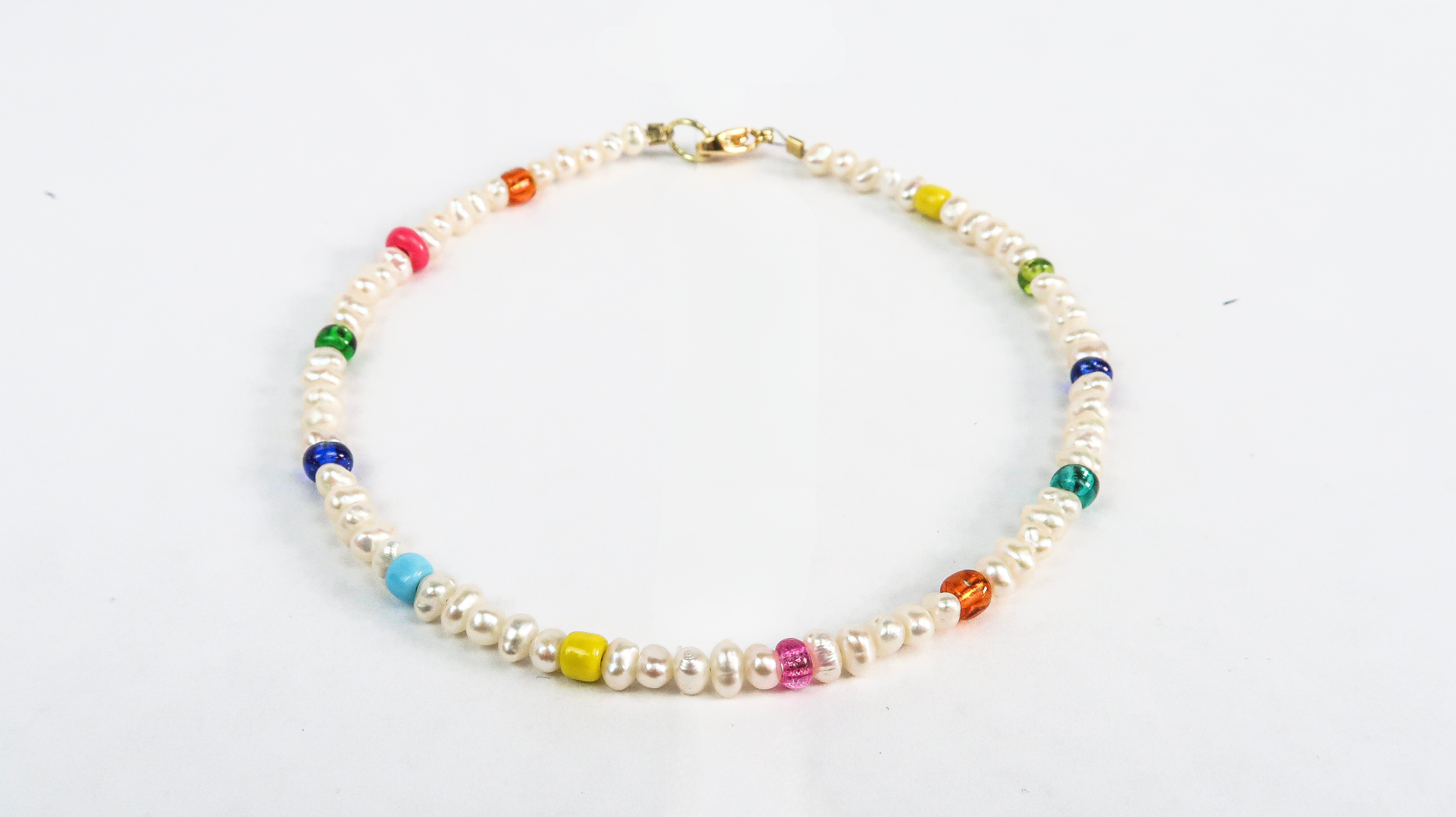 Multicolor Bead Anklet