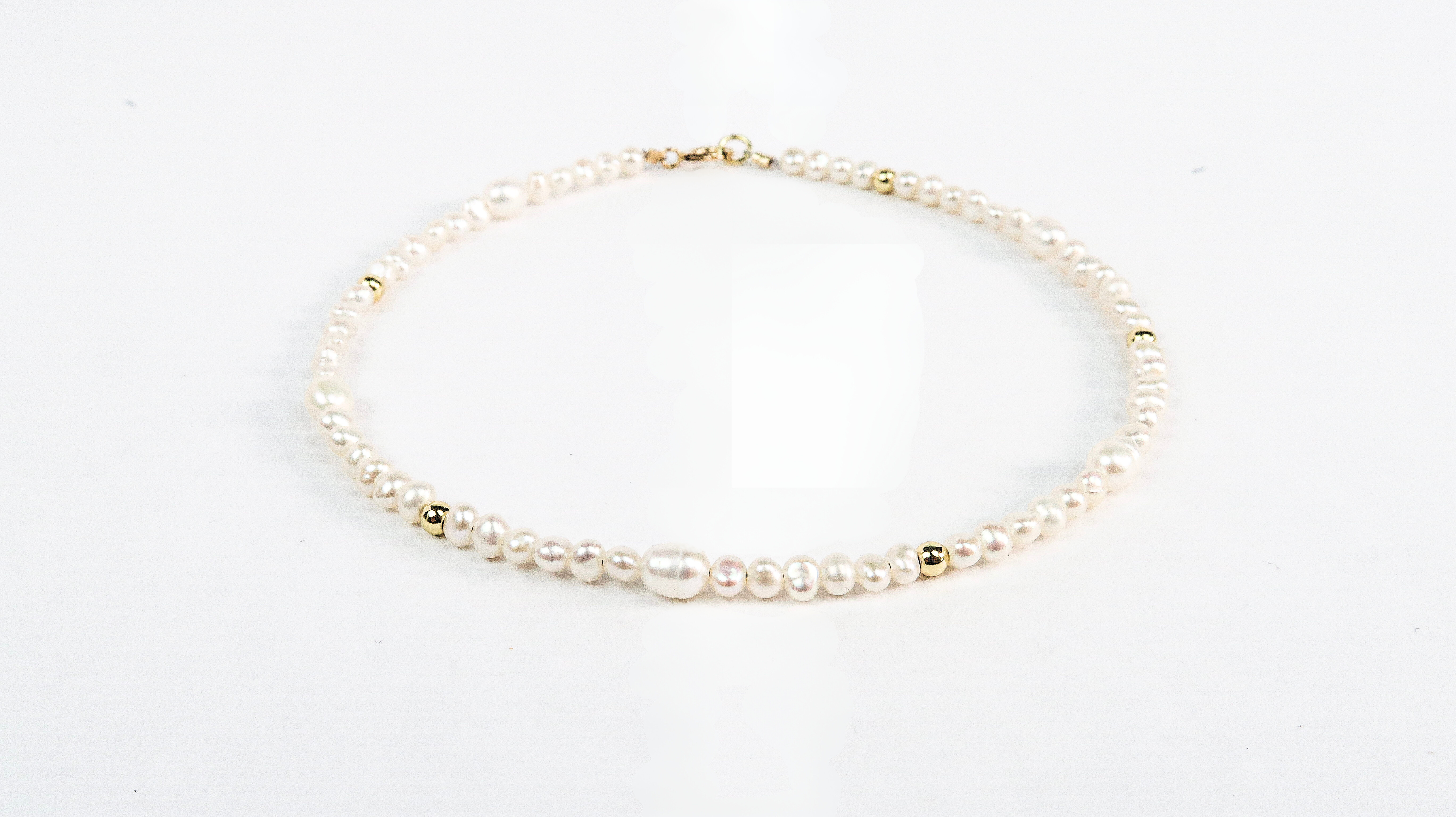 Pearl and Gold Anklet