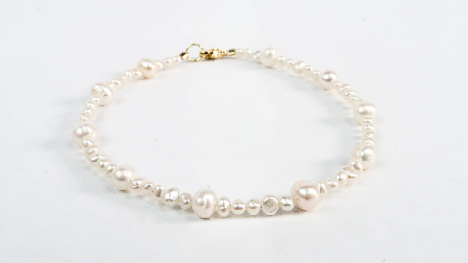 Classic White Anklet