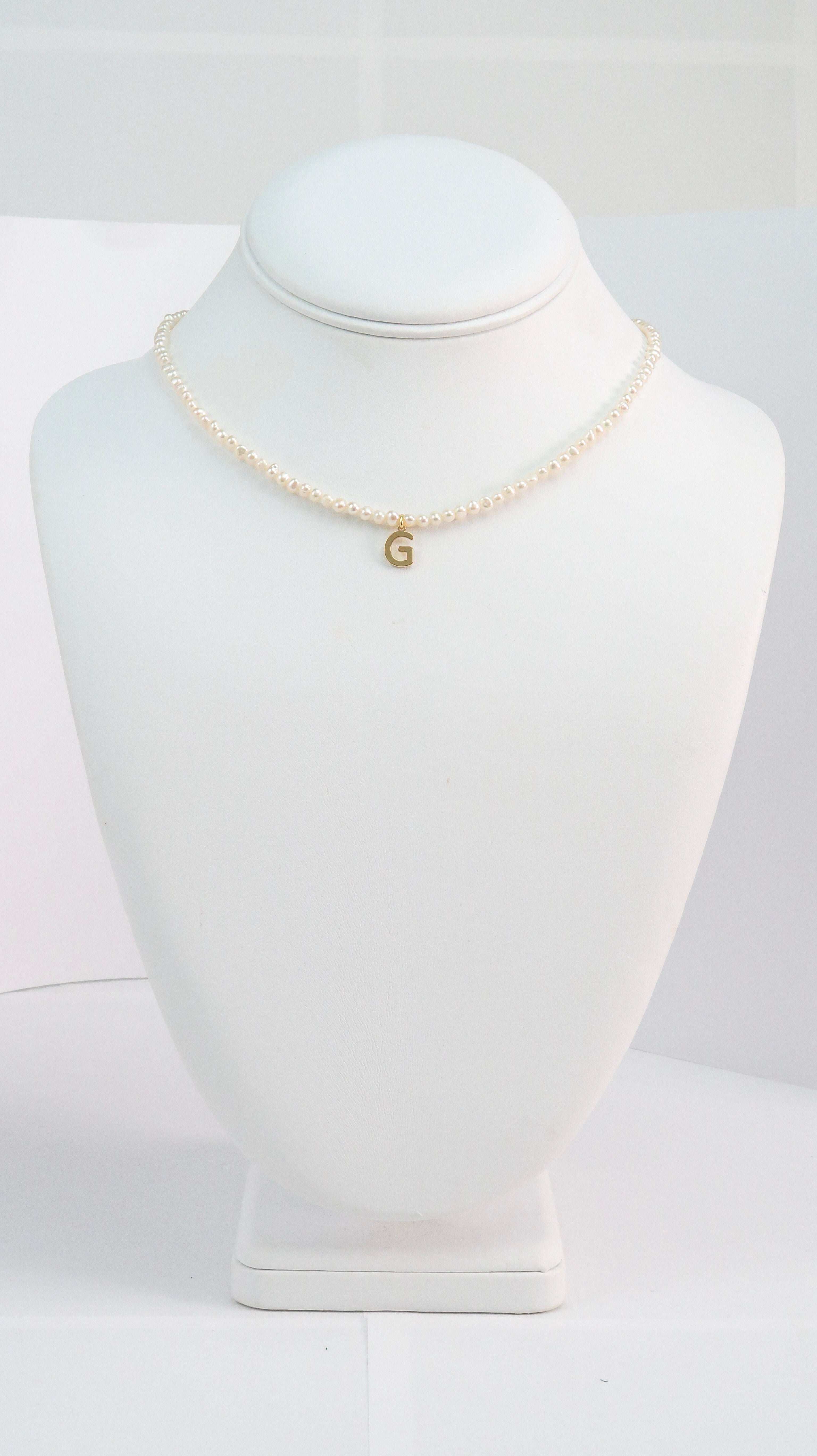 G Necklace with Gold Plated Letter